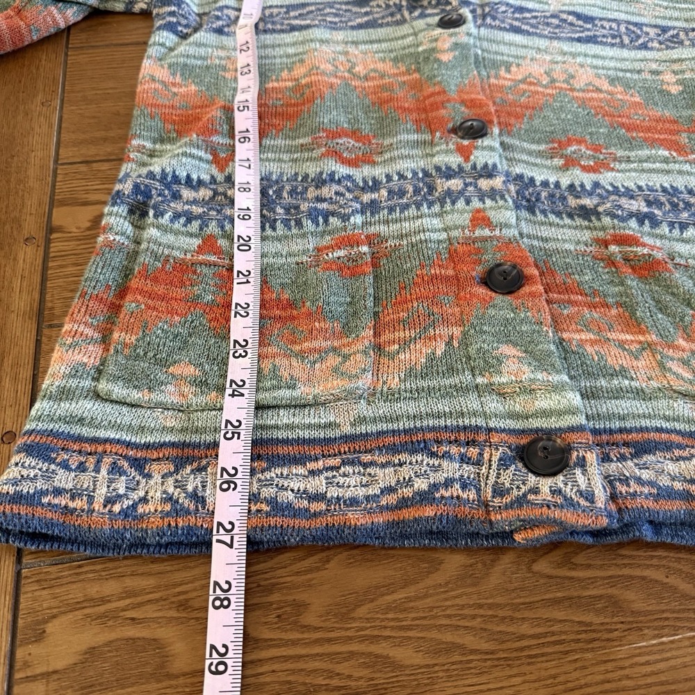 Vintage Ralph Lauren Denim Supply Women Aztec Button Up Cardigan SZ-large Shawl - Picture 9 of 9